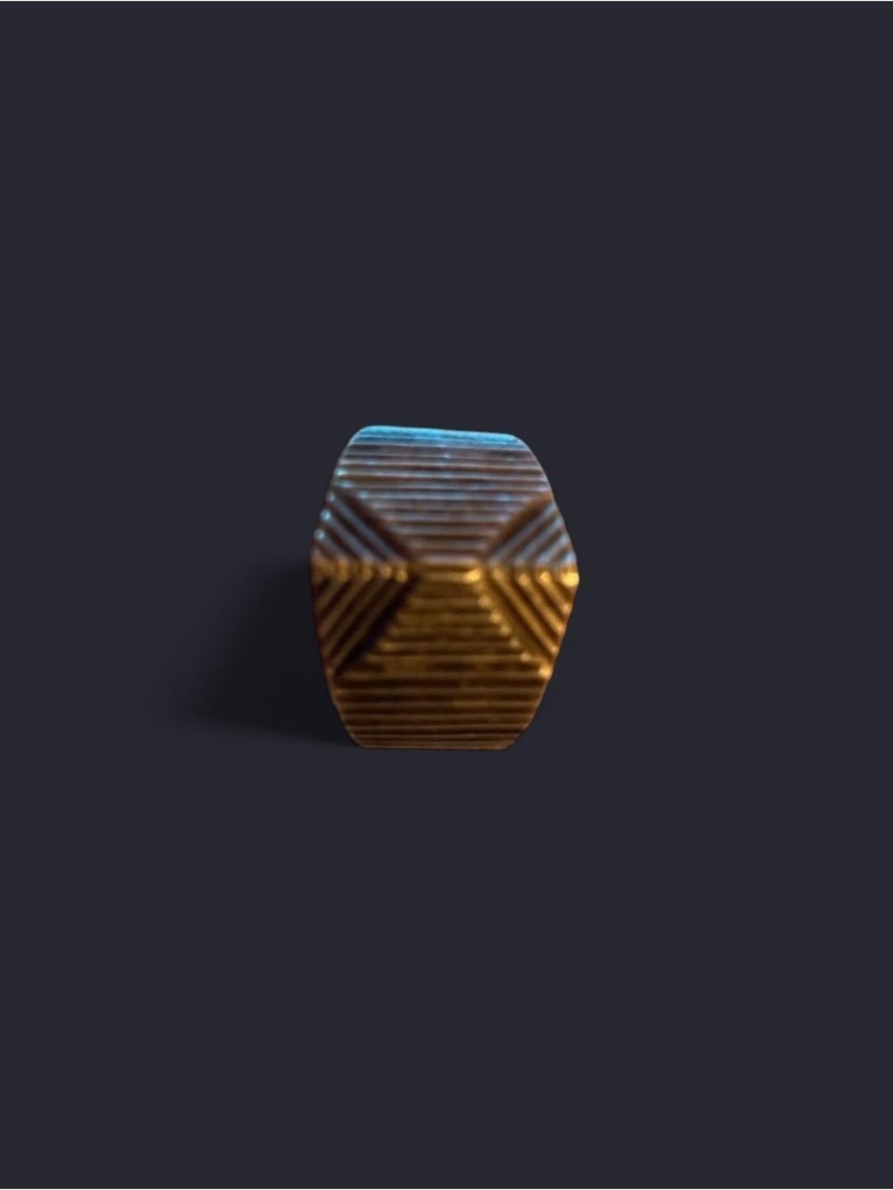 Geometric Textured Sterling Silver 925 Taxco Ring. Size-6